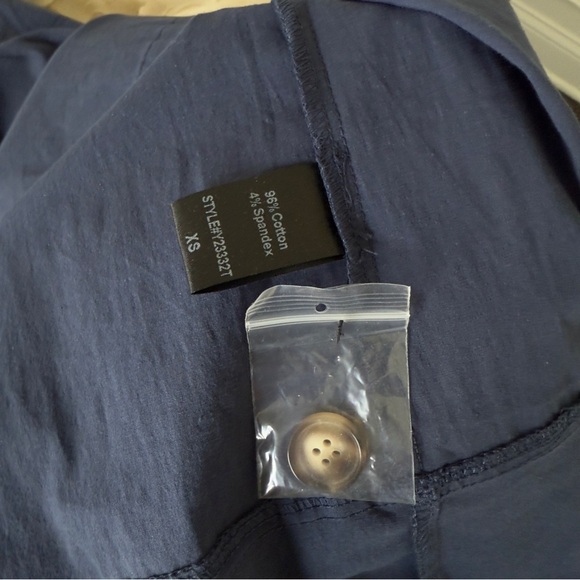 NWT Tuckernuck Pomander Place Navy Blue Women's Dress with Button Detail Size XS - Picture 5 of 5